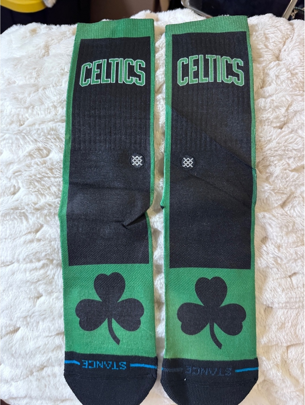Stance Men's Celtics Black and Green Athletic Socks - NEW Factory Seconds